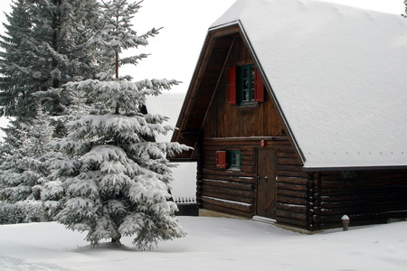 Wooden houseのeditorial素材