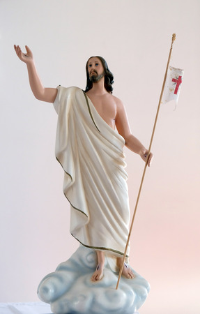 Risen Christ, statue in the Church of Saint Francis of Assisi in Lipik, Croatia on May 07, 2015のeditorial素材