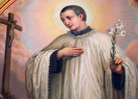 Saint Aloysius Gonzaga altar in the Basilica of the Sacred Heart of Jesus in Zagreb, Croatia