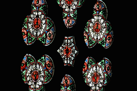 Stained glass in Zagreb cathedralのeditorial素材