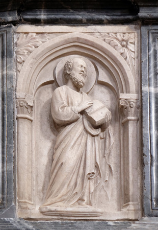 Saint Paul, altar in Franciscan church of the Friars Minor in Dubrovnik, Croatiaの写真素材