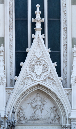 Resurrection of Christ, Sacro Cuore del Suffragio church in Rome, Italyの写真素材