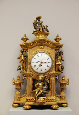 18th century clock, exhibited in Museum of Arts and Crafts, Zagreb