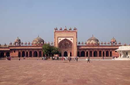 Historical city constructed by Mughal emperor Akbar in Fatehpur Sikri, Uttar Pradesh, Indiaのeditorial素材
