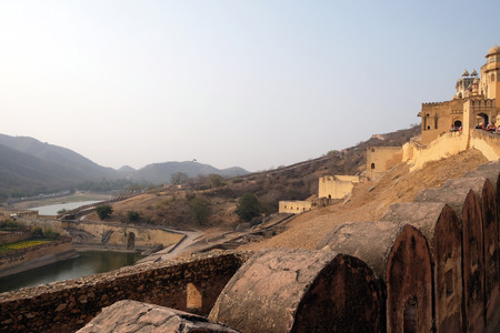Amber Fort in Jaipur, Rajasthan, India.のeditorial素材