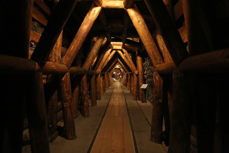 The mine of St. Barbara under the Technical Museum in Zagreb, Croatiaのeditorial素材