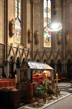 Sarcophagus of Blessed Aloysius Stepinac in Zagreb Cathedralのeditorial素材