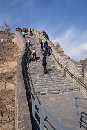 The Great Wall of China in Badaling, Chinaのeditorial素材