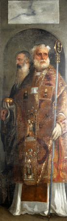 Tiziano Vecellio: St. Nicholas and St. Anthony, Altarpiece in Dubrovnik Cathedral, Croatia