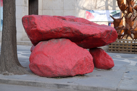 798 Art District. The 798 Art District is regarded as the biggest arts area in China and it has won international acclaim during last years, Beijing, Chinaのeditorial素材