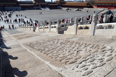 Palace of Hall of Preserved Harmony Baohedian in the Forbidden City, Beijing, Chinaのeditorial素材