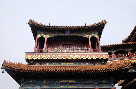 Beautiful Lama Yonghe Temple in Beijing, Chinaのeditorial素材