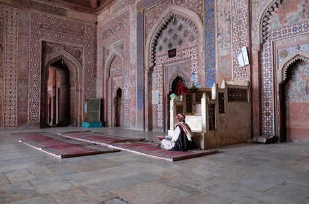Jama Masjid Mosque in Fatehpur Sikri complex, Uttar Pradesh, India on February, 15, 2016.のeditorial素材