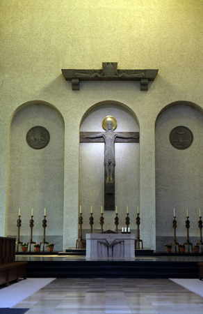 Munsterschwarzach Abbey, Benedictine monastery, Germanyのeditorial素材