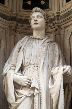 Saint Philip by Nanni di Banco, Orsanmichele Church in Florence, Tuscany, Italyのeditorial素材