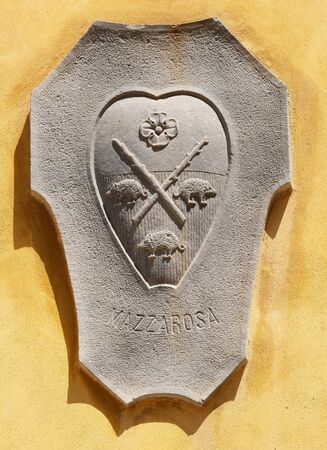 Coat of arms of the family Mazzarosa in Lucca, Tuscany, Italyの写真素材