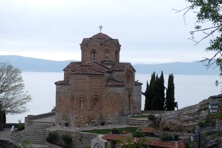 Saint John Theologian Kaneo Church in Ohrid, Macedoniaの写真素材