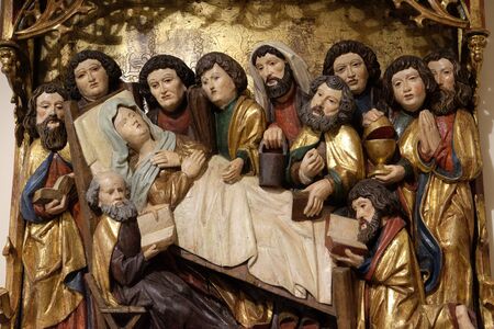 Death of the Virgin Mary, chapel in the Blind Center Saint Raphael in Bolzano, Italyのeditorial素材