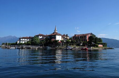 Isola Superiore dei Pescatori - the Fishermen Island, one of the famous Borromeo Islands of Lake...