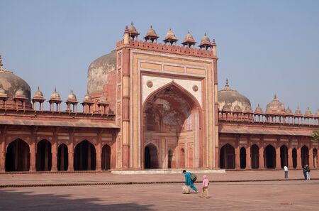 Jama Masjid Mosque in Fatehpur Sikri complex, Uttar Pradesh, Indiaのeditorial素材