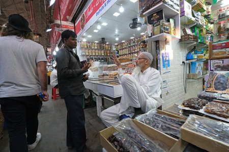 Crawford market, built in the days of the British Raj, now officially renamed Mahatma Jyotiba Phule Market, Mumbai, Indiaのeditorial素材