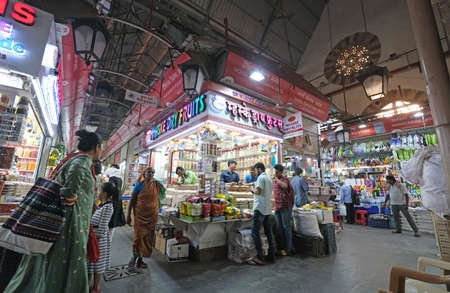 Crawford market, built in the days of the British Raj, now officially renamed Mahatma Jyotiba Phule Market, Mumbai, Indiaのeditorial素材