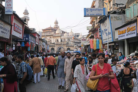 Crawford market area in Mumbai, Indiaのeditorial素材