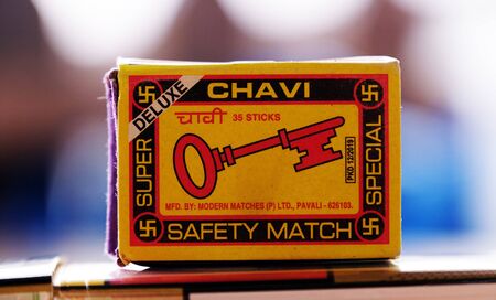 Boxes of Indian safety matchesの写真素材