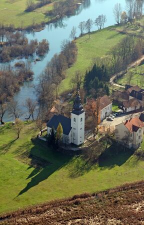 Parish Church of St. Peter in Sveti Petar Mreznicki, Croatiaの写真素材