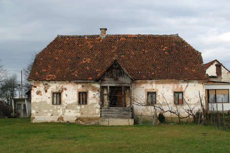 Old rural house in Zagorje region, Croatiaのeditorial素材