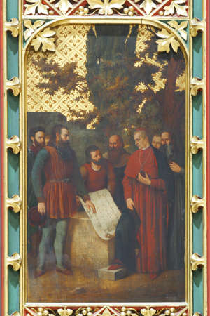 Review of of the draft for the construction of the Cathedral, altarpiece in Zagreb cathedral