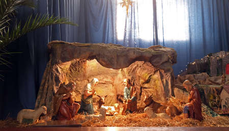 Nativity Scene, Christmas creches in the Basilica of the Sacred Heart in Zagrebのeditorial素材