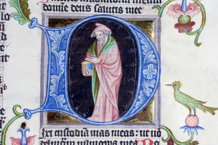 Close up of old Holy Bible book