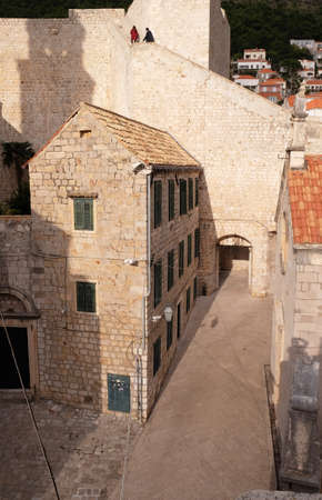 Old stone house in Dubrovnik, Croatiaのeditorial素材
