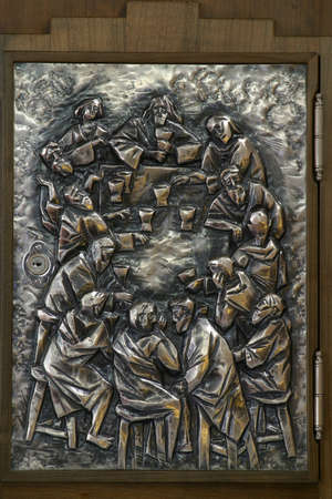 Last Supper, Saint Anthony of Padua altar in the Church of the Assumption of the Virgin Mary in...