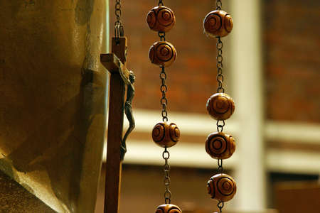 Rosary at Mary Queen of the Holy Rosary Parish Church in Zagreb, Croatiaのeditorial素材