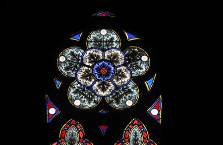 Stained glass in Zagreb cathedral