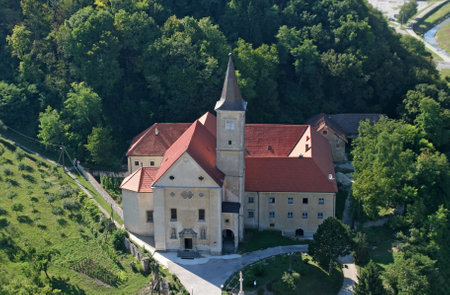 Saint Catherine of Alexandria Church in Krapina, Croatiaのeditorial素材
