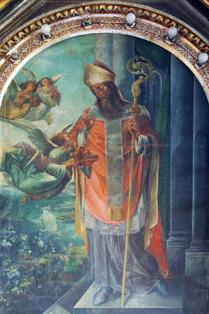 St. Nicholas altar painting at St. Nicholas Church in Gornji Miklous, Croatia