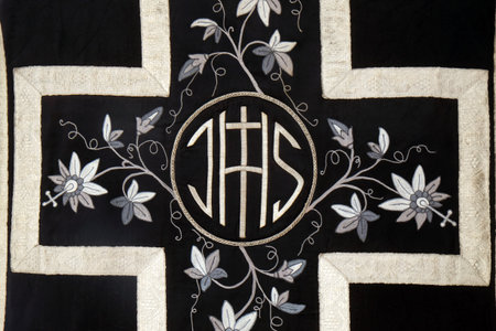 Gold embroidered church chasublesの写真素材