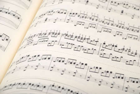 Musical sheet background with copy spaceの写真素材