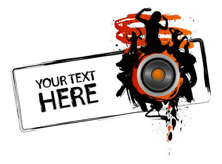 Dancing explosive party girls with copy spaceのイラスト素材