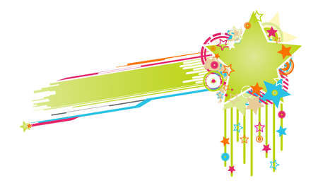 Abstract background from shapes and symbols with copy spaceのイラスト素材