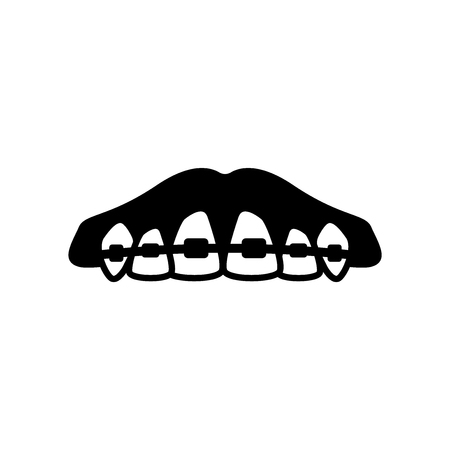 brackets icon from Dentist collectionのイラスト素材