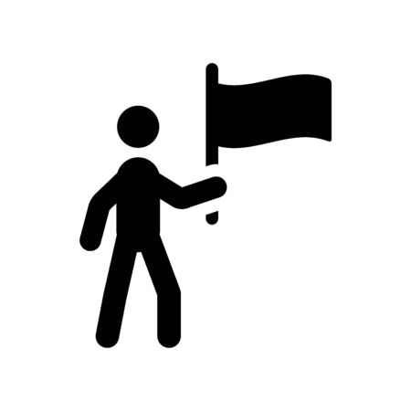 waving flag icon from Communications collectionのイラスト素材