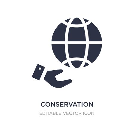 conservation icon on white background. Simple element illustration from Nature concept. conservation icon symbol design.のイラスト素材