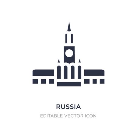 russia icon on white background. Simple element illustration from Monuments concept. russia icon symbol design.のイラスト素材