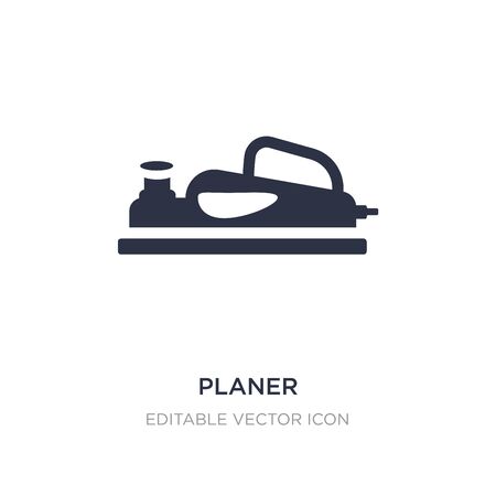 planer icon on white background. Simple element illustration from Construction and tools concept. planer icon symbol design.のイラスト素材