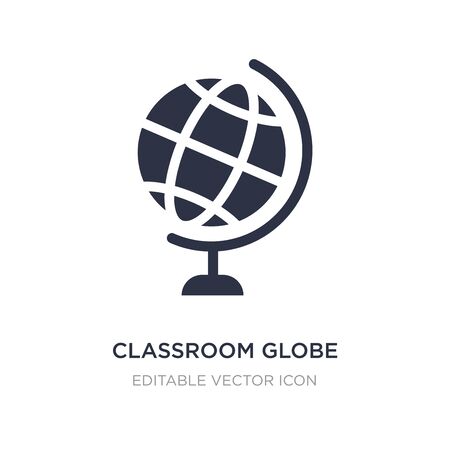 classroom globe icon on white background. Simple element illustration from Education concept. classroom globe icon symbol design.のイラスト素材