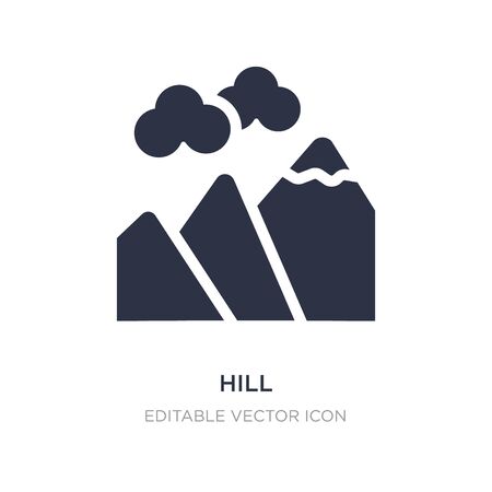 hill icon on white background. Simple element illustration from Nature concept. hill icon symbol design.のイラスト素材